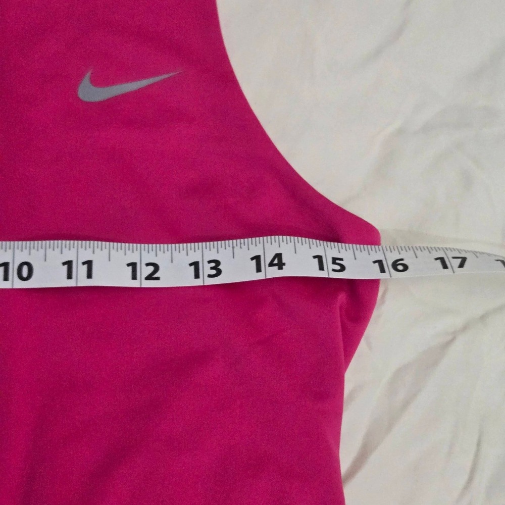Nike Dri-FIT Stay Cool Tank Top Womens Medium Pink NEW Racerback Split V-Neck - Picture 5 of 11